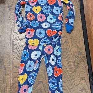 Colorful Donut Print Pajama Set